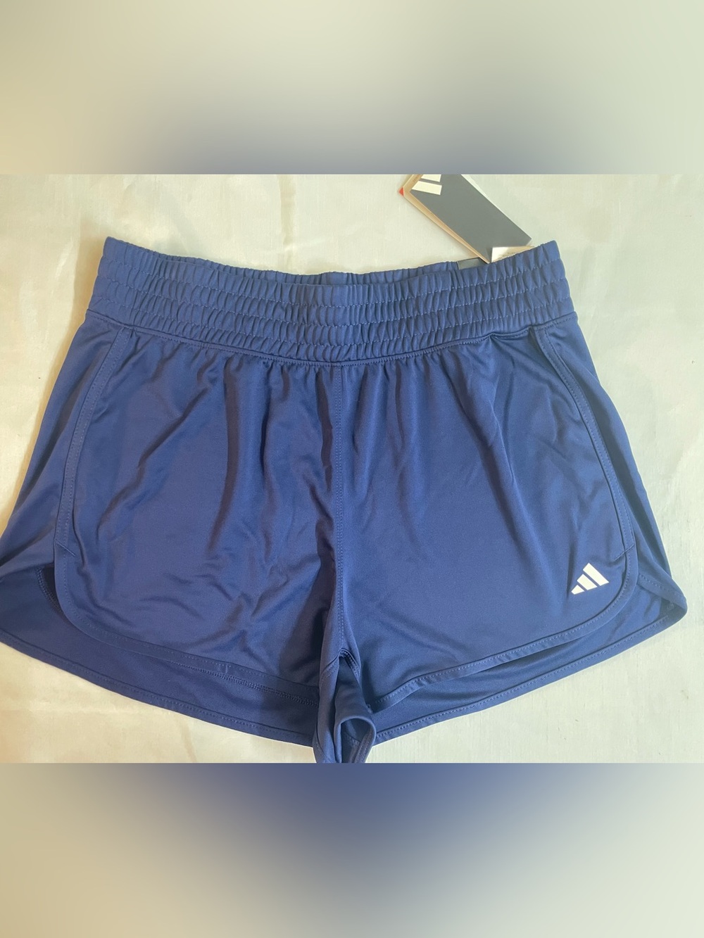 Adidas Women’s High Rise Pacer Short US L 3”  Dark Blue - Picture 3 of 14